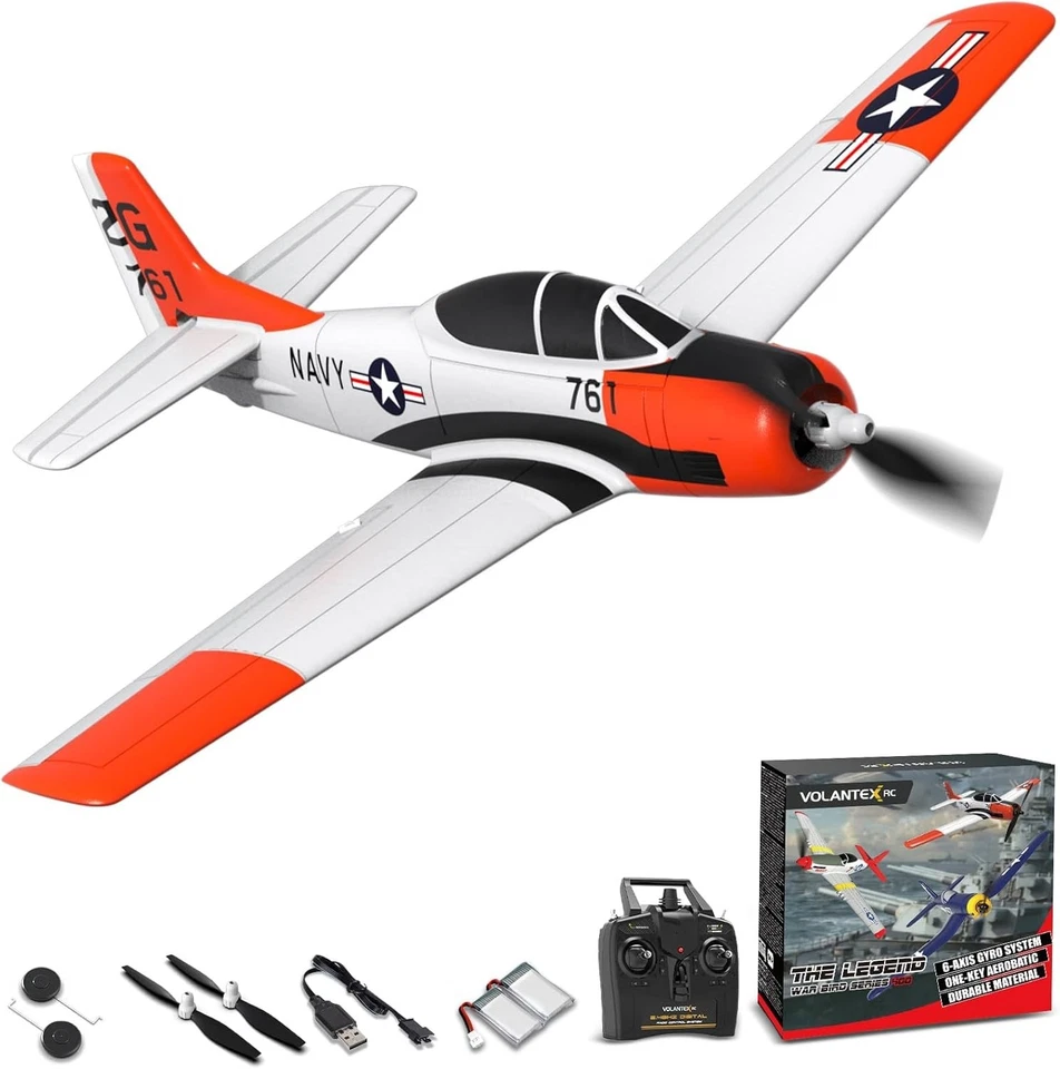Easy-Flying T28 Trojan RC Plane with 20 Min Flight Duration - Batteries Included - Image 3 of 4