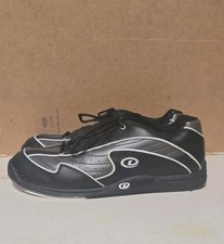 Dexter Bowling Shoes Mens 10 US Black Gray Slide Rite Non Marking Lace Up EUC