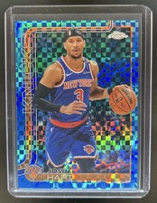 2025-26 Topps Chrome Josh Hart Blue X-Fractor Refractor #160 Knicks
