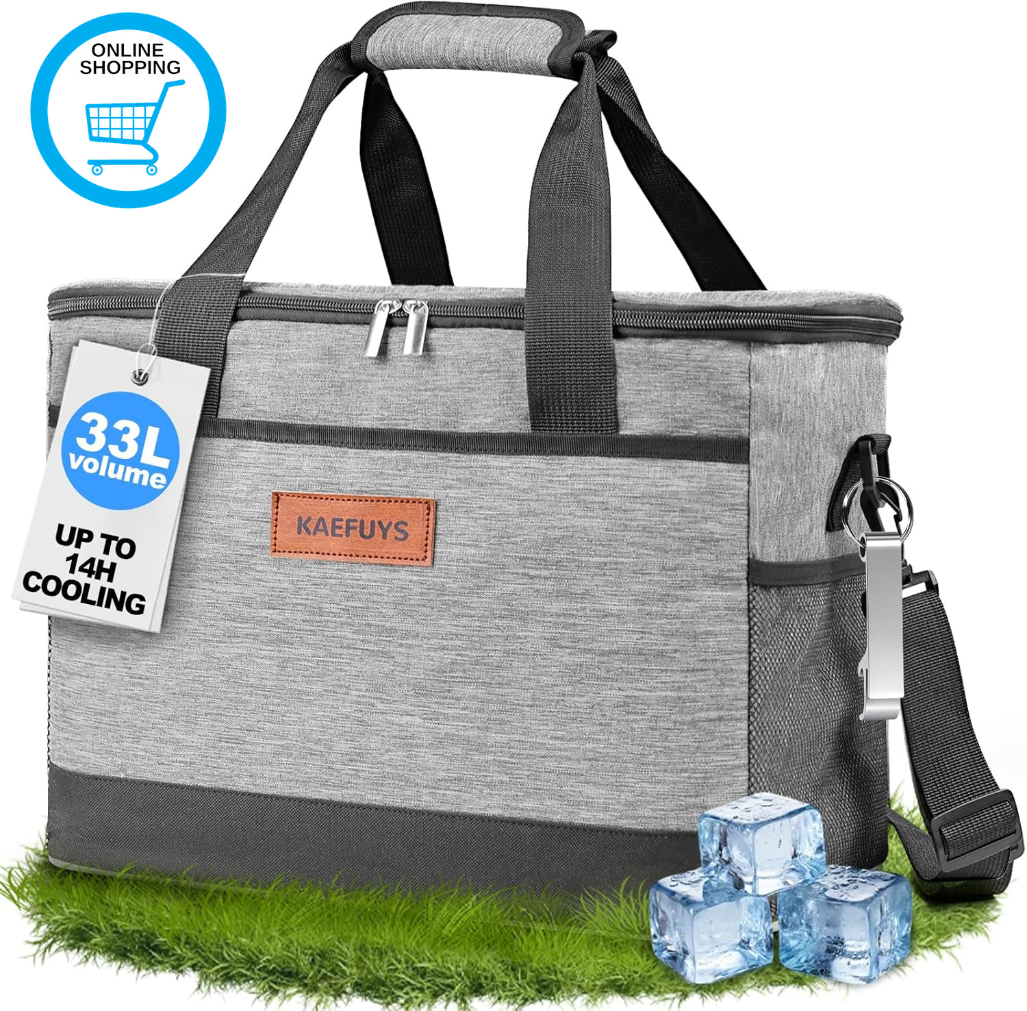 Insulated Cooler Bag Waterproof Portable Lunch Bag 15L / 24L / 33L Large Picnic