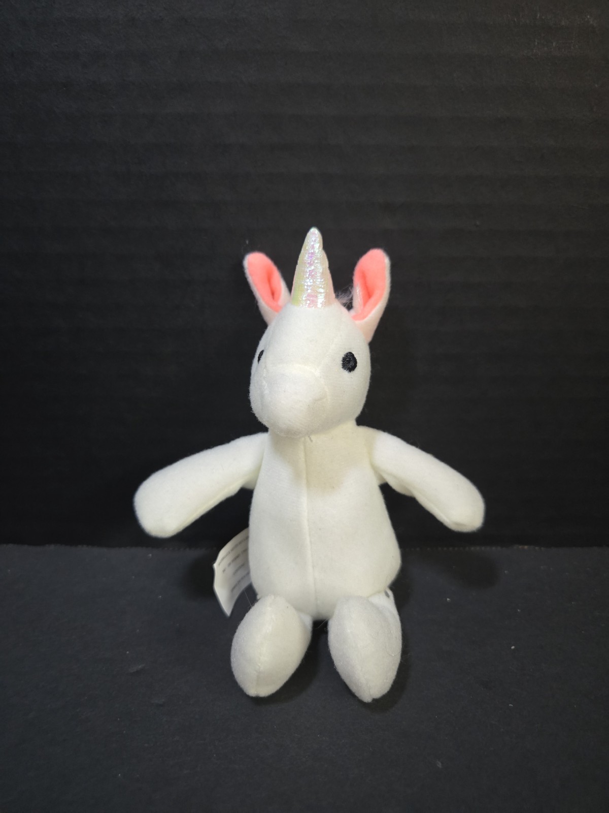 Battat MINI WHITE UNICORN 5" Plush STUFFED Animal Toy