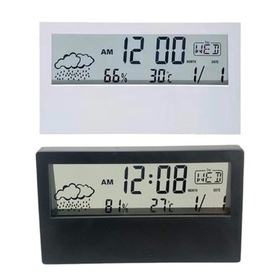 Weather Stations Thermometers Hygrometer with Time Display Indoor Baby Room