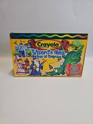 1999 Crayola Wizards Giant Box of 2/48ct Sealed Boxes Of Crayons With Color Box