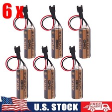 6 Pack FUJI FDK CR8.LHC 17450 3V CR8-LHC Battery for Toto Flush Valve with Plug