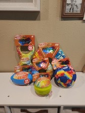 Lot Of 6 Nerf Dog Color Blast Toys, Soccer Ball, Football,Flyer, Tug, Squeak...