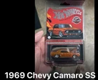 Red line club Hot Wheels 1969 Chevy Camaro SS Diecast Vehicle - Orange (HGK83) ✅