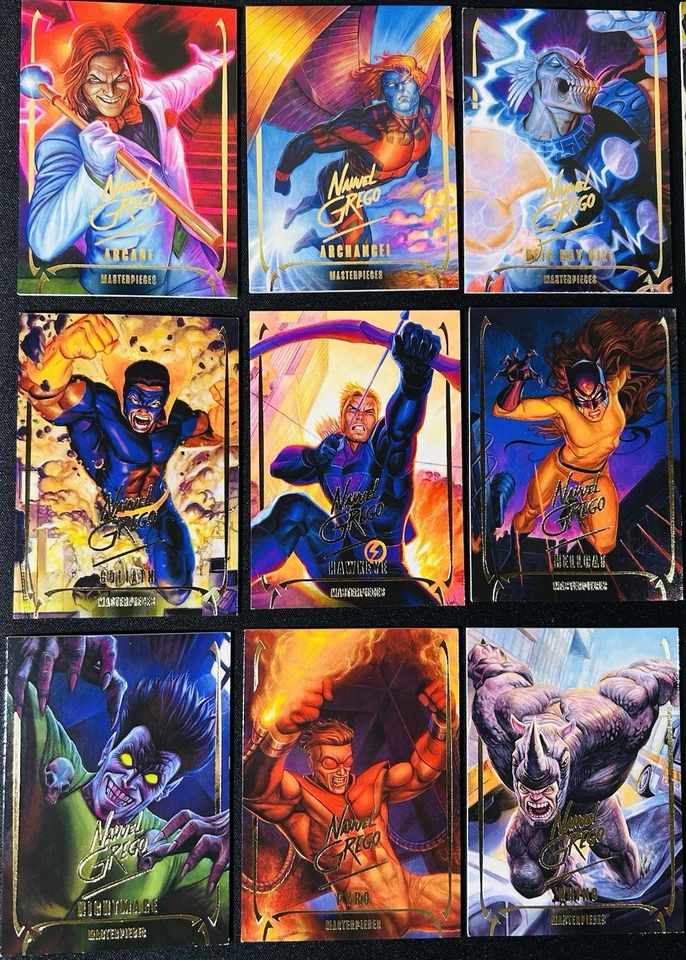 2024 Marvel Masterpieces Nahuel Grego Gold Signature Tier 1 Set! Cards 1-36! - Image 3 of 4