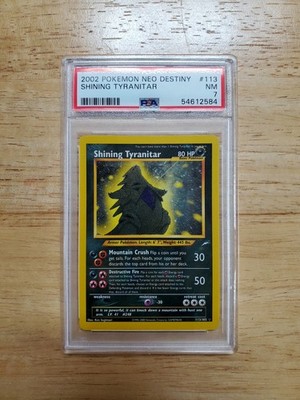 ポケモンカード shining mewtwo tyranitar Neo destiny 1ed ひかる