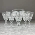 Set Of 6 Vintage WATERFORD Crystal TRAMORE Wine Water Goblets Glasses 5,5"