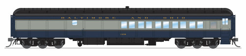 Coche combinado de equipaje Broadway Limited 9741 B&O #1438, azul y gris, escala HO | Zustand: New