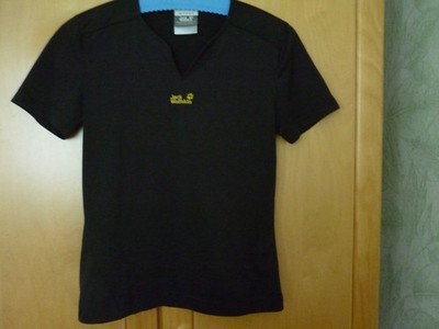 Damen T-Shirt Gr. S (Maße s. unten) v. Jack Wolfskin, schwarz