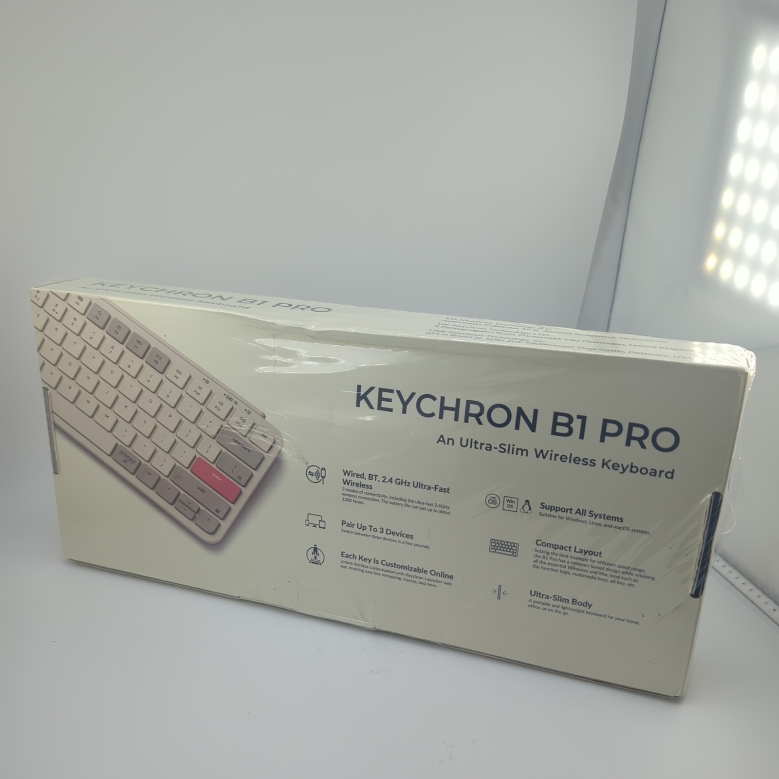 Keychron B1 Pro Ultra Slim 2.4G Wireless Keyboard - for Windows & Mac G7