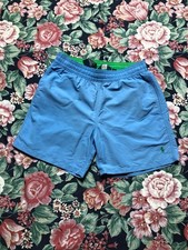 Polo Ralph Lauren Men  s Shorts Size S Nylon Beach Nylon Logo Sport Pony Rare 90s