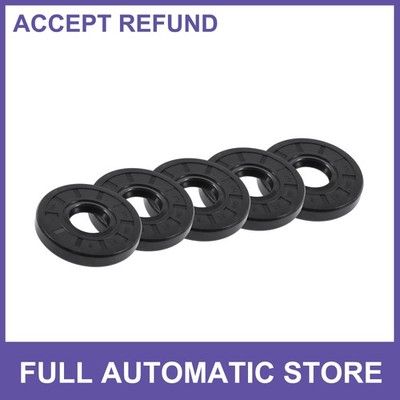 Oil Seal Seal Ring Rotary Shaft Seals NBR Rubber 25x52x8mm Black 5Pcs