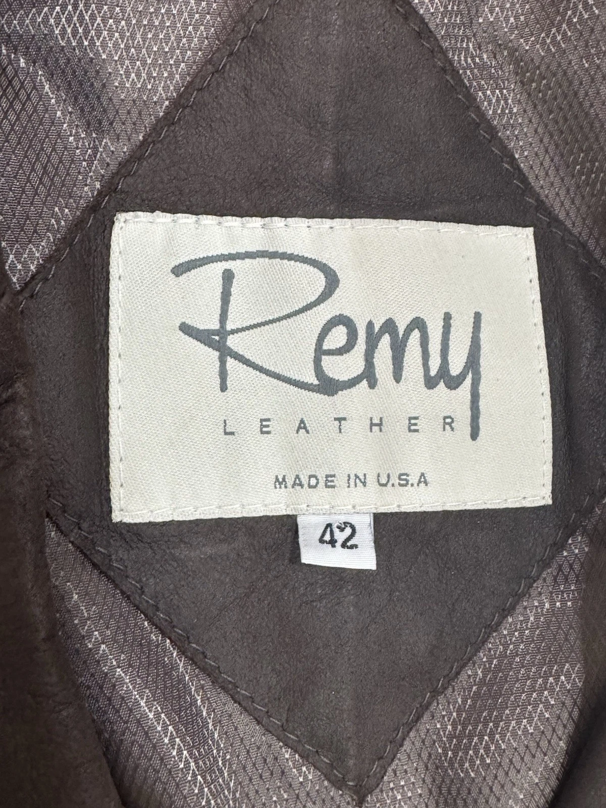 REMY 2-Button Leather Sport Coat Size: 42 MRSP: $1695 Made in USA - product detail image 7