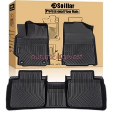 Floor Mats Liner For 2012-2017 Toyota Camry 4-Door Front & Rear All Weather TPE