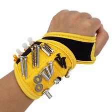 Magnetic Wristband with Super Strong Magnets Holds Screws, Nails, Drill Bit. ...