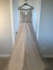 sachin and babi light blue dress Champagne A-Line Wedding Dresses for sale main image 1