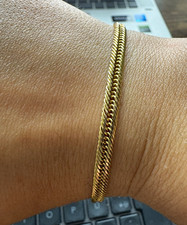 Real 18ct Yellow Gold Japanese Bracelet – 4.20g – 19.5cm / 7.7 Inches