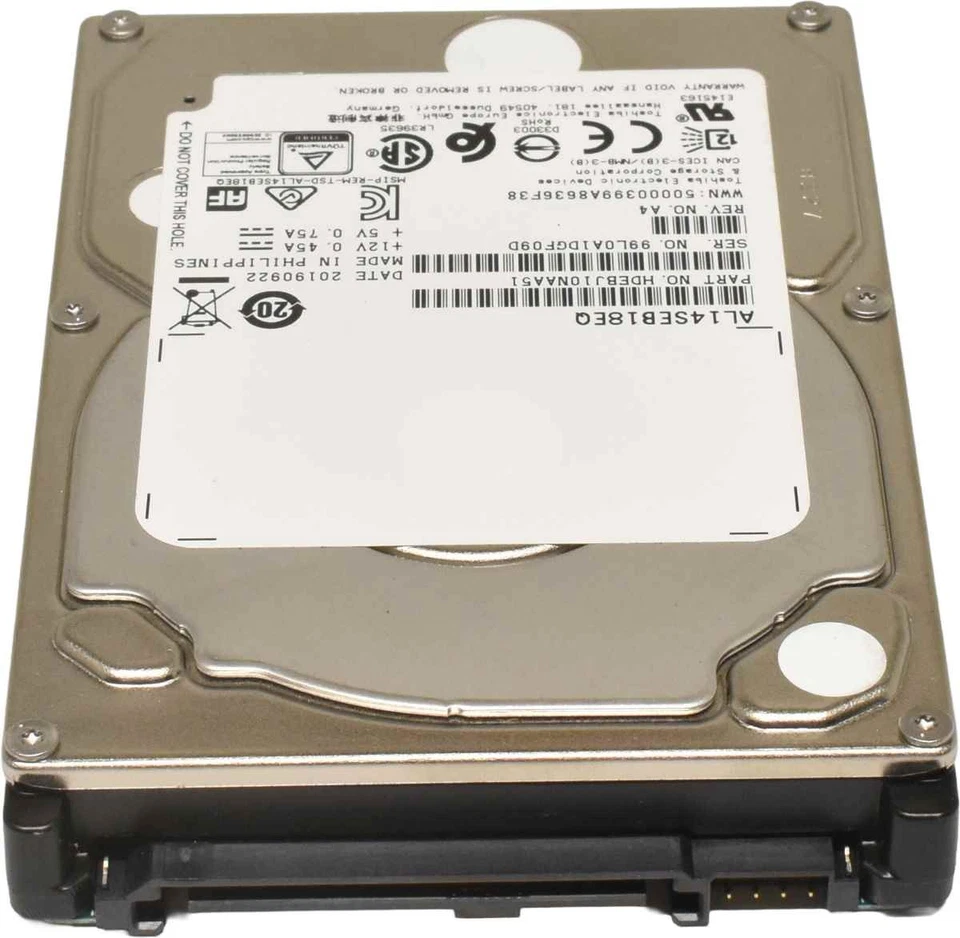 Toshiba 1.8TB 2.5" 10K 12G SAS Server HDD Festplatte AL14SEB18EQ - Bild 3 von 4