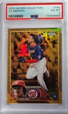 2023 Topps Gilded Collection  #142 CJ ABRAMS  PSA 6  53/99  WASHINGTON NATIONALS