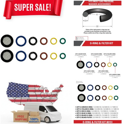 #ad Complete Replacement O Ring Kit with Filters for Efficient Pressure Washing Care $17.09