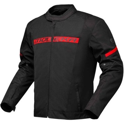 MODEKA Jano Air schwarz rot Motorradjacke CE AA Mesh Jacke XL