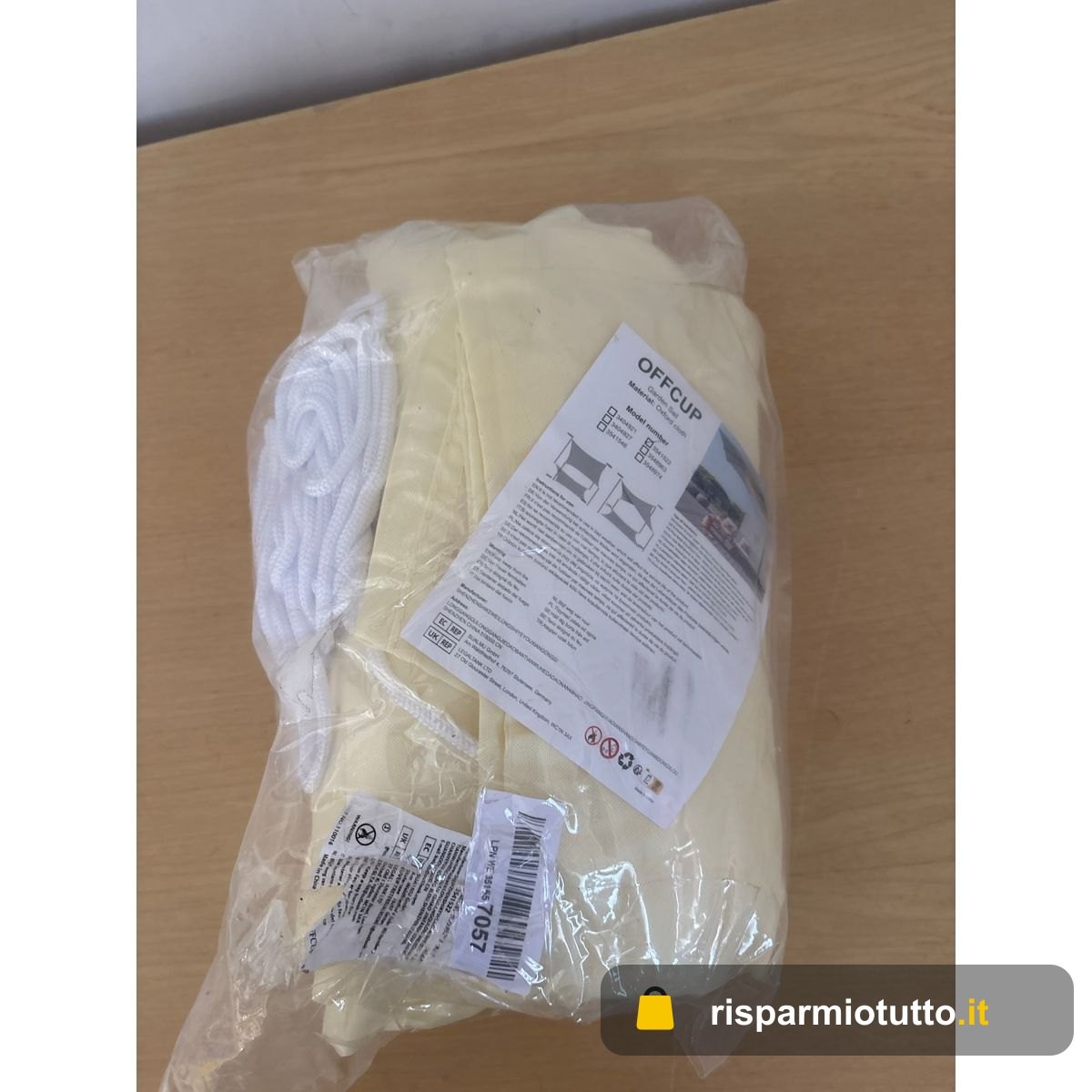 OFFCUP Tenda Parasole, 2 x 3 M Vela Ombreggiante Impermeabile, Vela de