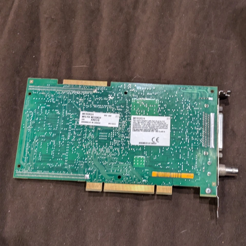 Vintage Matrox Meteor ll METEOR 2/4 750-0201 Rev A PCI Video Frame Grabber Card - Image 3 of 4