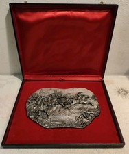 Crest Commemorativo Carica Carabinieri Reali A Pastrengo 1848 Peltro Rilievo 