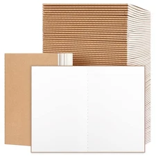 100pcs A5 Blank Kraft Notebooks, Journals in Bulk, Sketchbooks Bulk for Kids,...