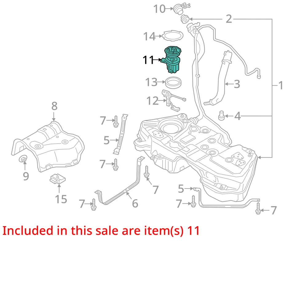 2018-2021 AUDI SQ5 OEM 3.0L FUEL PUMP TANK MOUNTED W/O SPORTBACK *49K MILES* Foto 3 de 4