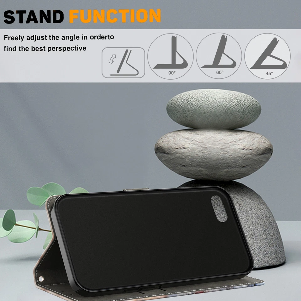 for Samsung A10 A10S A20S 20E A20 A30 40 Wallet Flip Card Case Stand Phone Cover - Image 3 of 4