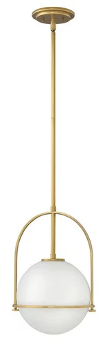 Hinkley Somerset 1-Light Stem Hung Pendant in Heritage Brass 3407HB - Picture 1 of 2