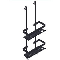 Giese Bodyguard Newport Duschkorb 30710-14 Halter FüR Rasierer, Schwarz Matt