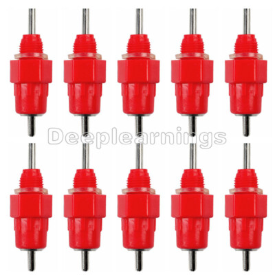 10PCS Poultry Water Drinking Nipples Duck Chicken Hen Feeding Screw In Drinker F