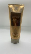 Bath  Body Works GOLDEN BERRY MISTLETOE Ultimate Hydration Body Cream 8oz.