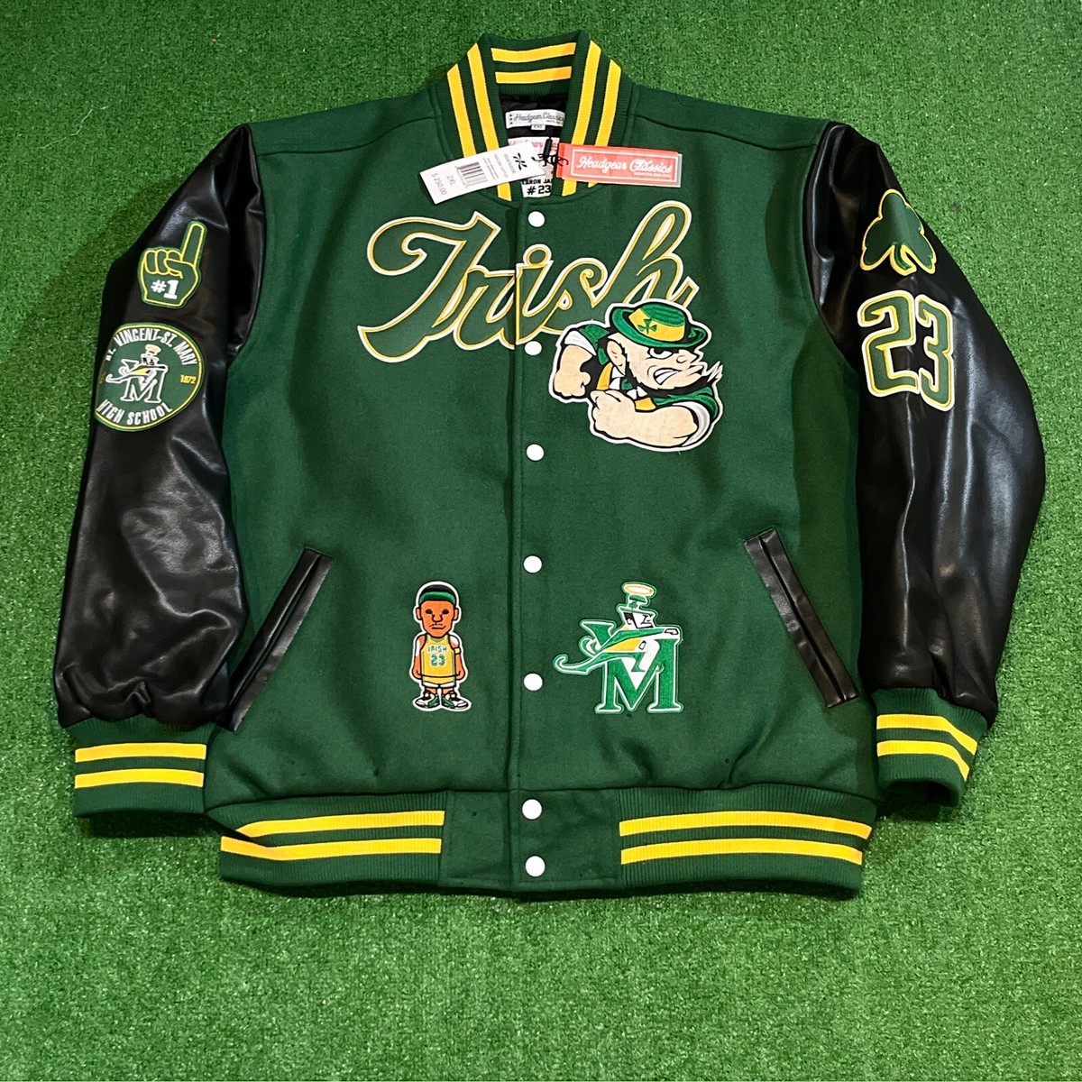 Lebron James Headgear Classics Irish Green & Black High School