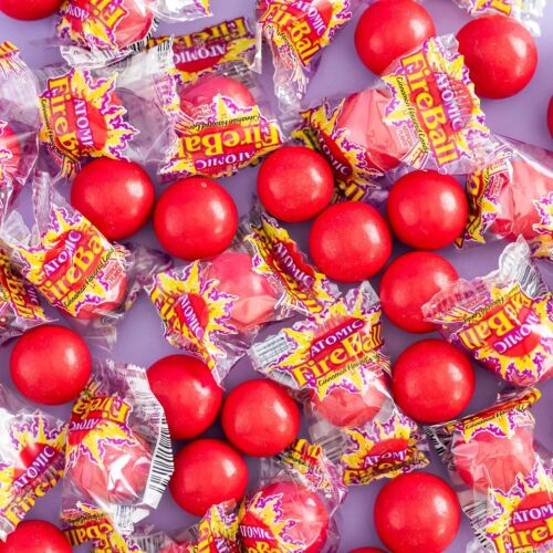 Wonka Atomic Fireball, Candy, Cinnamon Flavor, Individually Wrapped, 7.5g,240ct - Picture 2 of 8