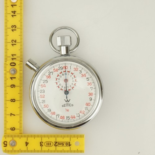 WORKING! Stop Pocket Watch SEMCO Men's fusee duplex repeater chronograph - Picture 8 of 8