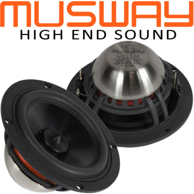 Musway MG3M 7,5cm Mitteltöner Lautsprecher Paar High End Midrange Speaker