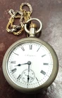 Elgin antique pocket watch large 1900 57mm - FREE SHIPPING
