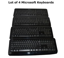 Lot of 4 Microsoft Wireless Desktop 850 Keyboards Free Fast Shipping