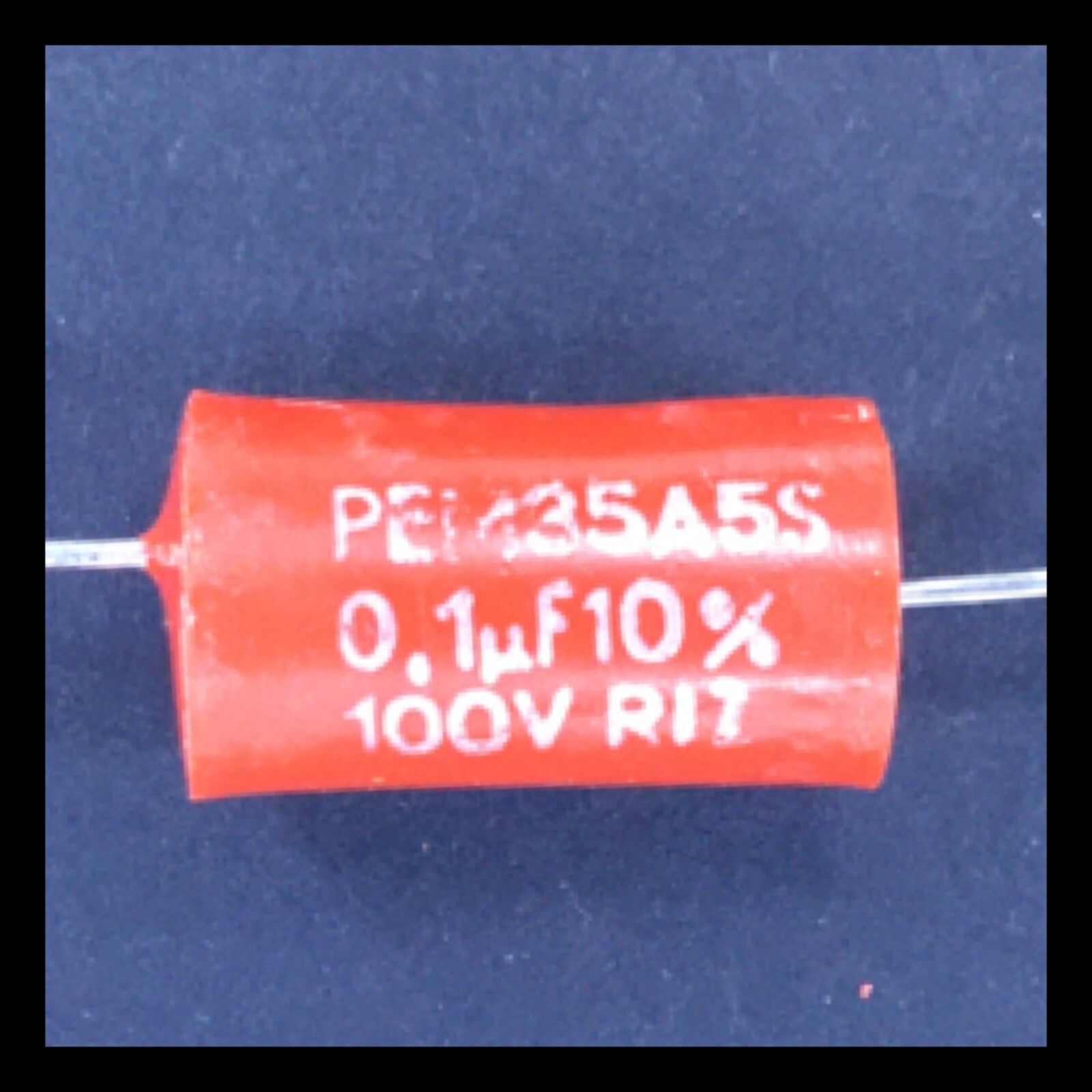 Riz PEM 0.1uF 10% 100V Polyester Metallized Capacitor NOS RARE Zagreb PEM35A5S