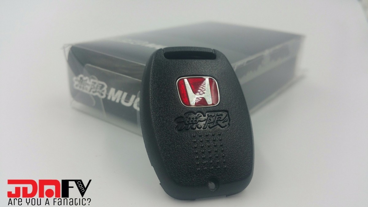 希少 新宿MUGEN Members Key MUGEN JDM Red H Type R Key Fob Back Cover HONDA CIVIC ACCORD FA5