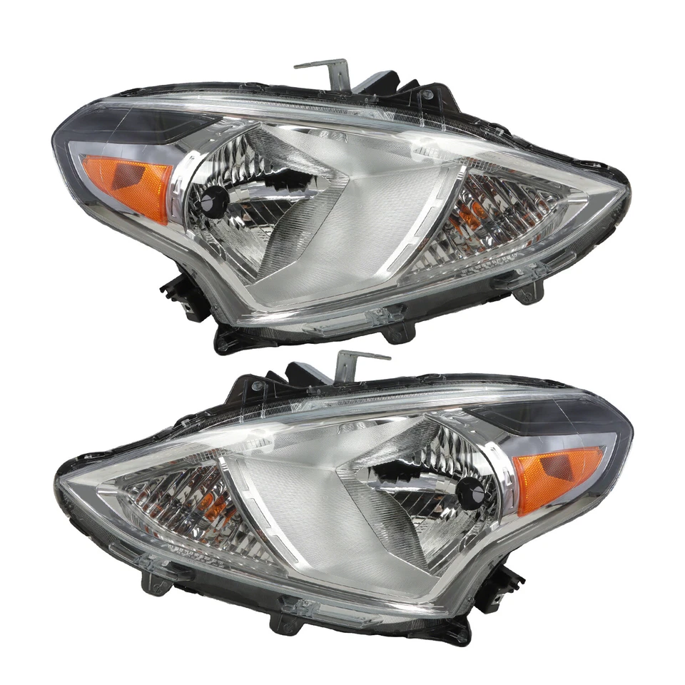 Headlights For 2015-2019 Nissan Versa Sedan Halogen Headlamp Assembly Left+Right Foto 4 de 4