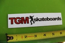 TGM Skateboards Nose Manny Manual Grind White Z36B Vintage Skateboarding STICKER