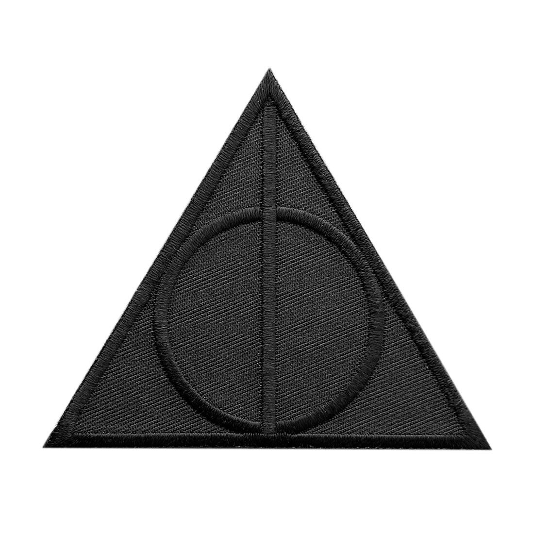 Harry Potter Deathly Hallows Logo Max 68% OFF Boston Mall Iron on 3.0 Halloween Patch X