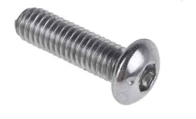 SECHSKANTSCHRAUBE KNOPFKOPF M5 A2 EDELSTAHL ISO 7380