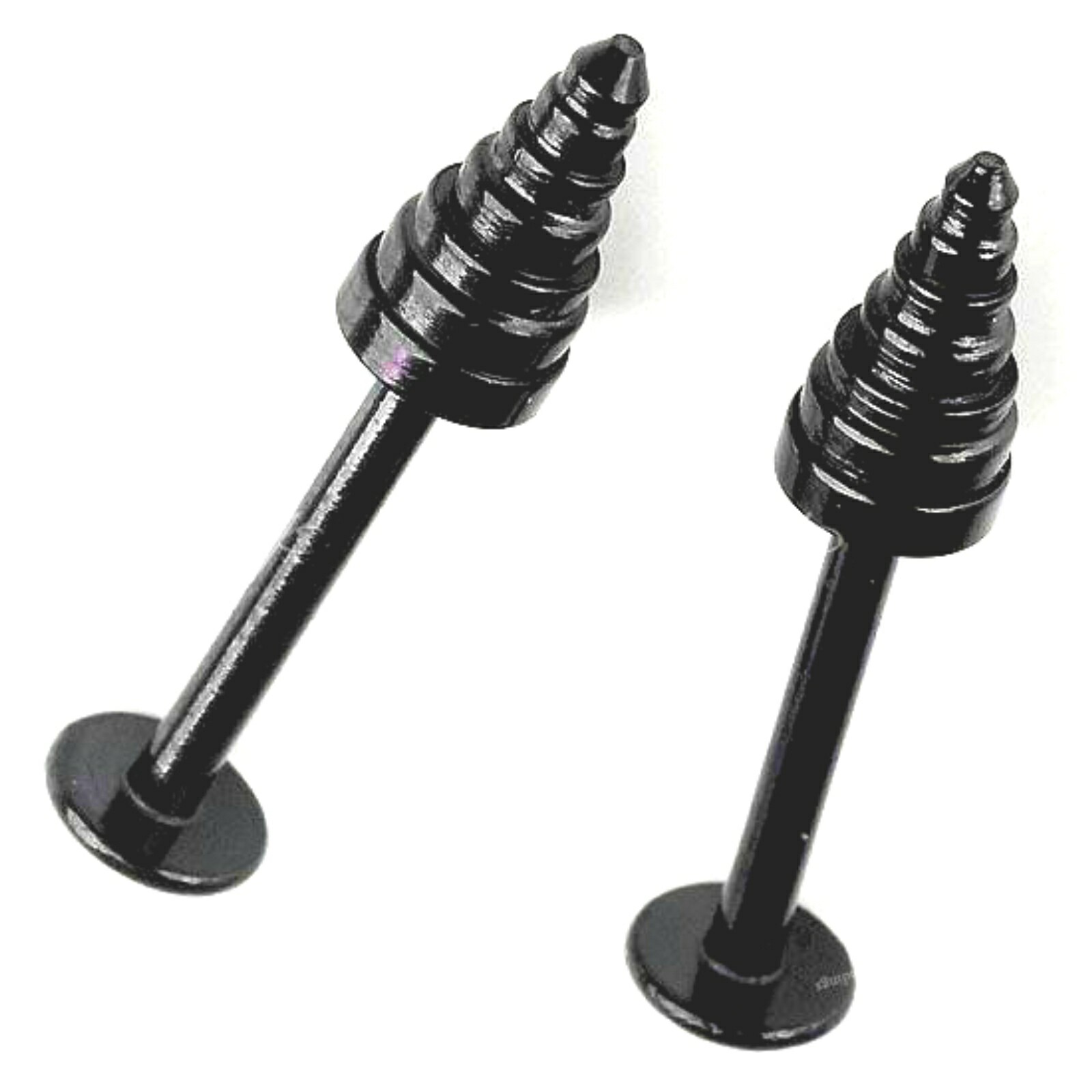 Labret Monroe Bar Black Dumbbell Piercing Bar Tragus Earring Barbell 16g 10mm